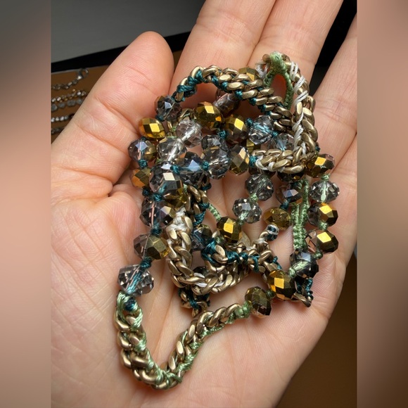 CHLOE + ISABEL Green Gold Multi-Wrap Bracelet - Picture 6 of 9